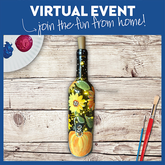 VIRTUAL EVENT +7 DAYS ON-DEMAND FALL WINE BOTTLE WITH LIGHTS